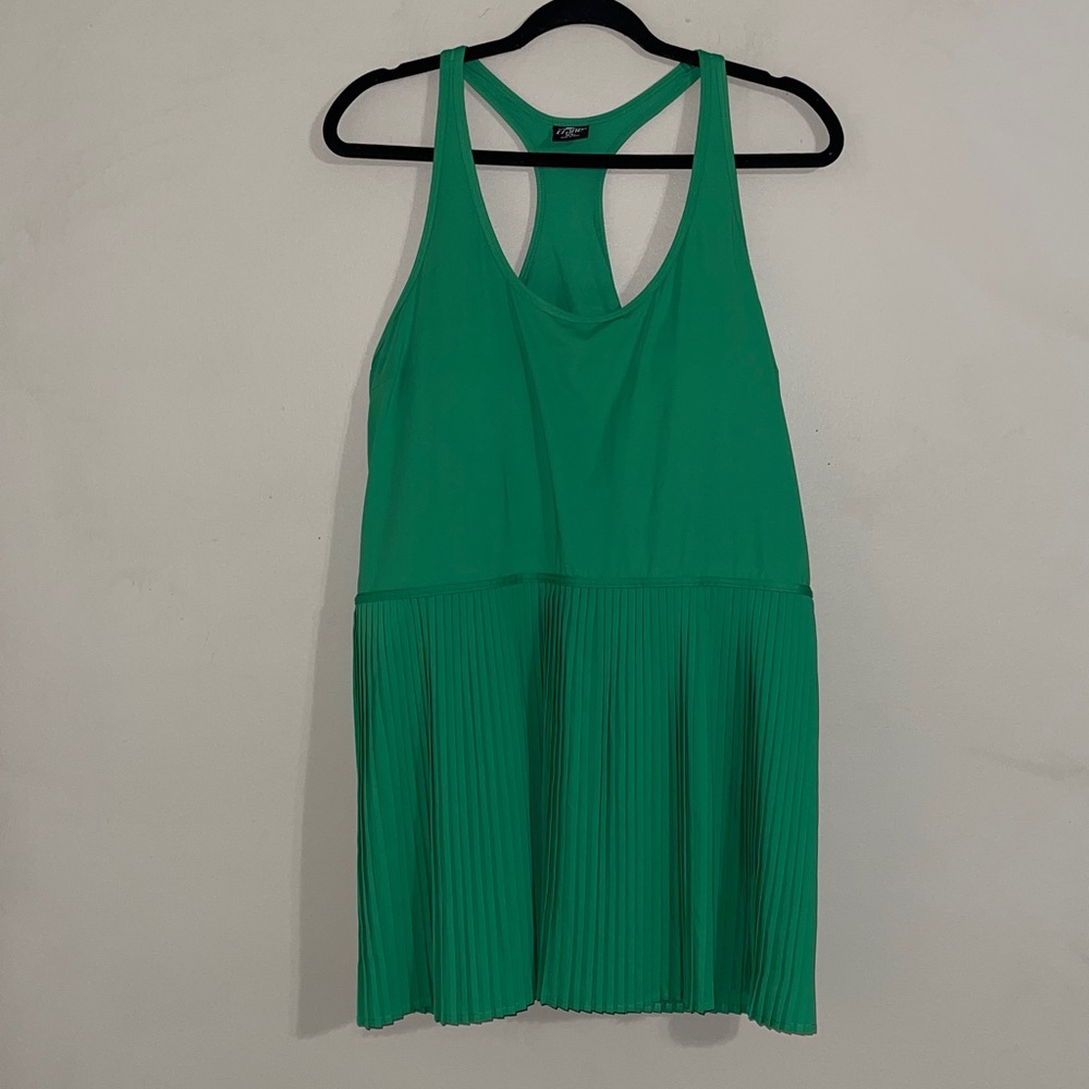 Crane green pleated tennis skirt dress medium